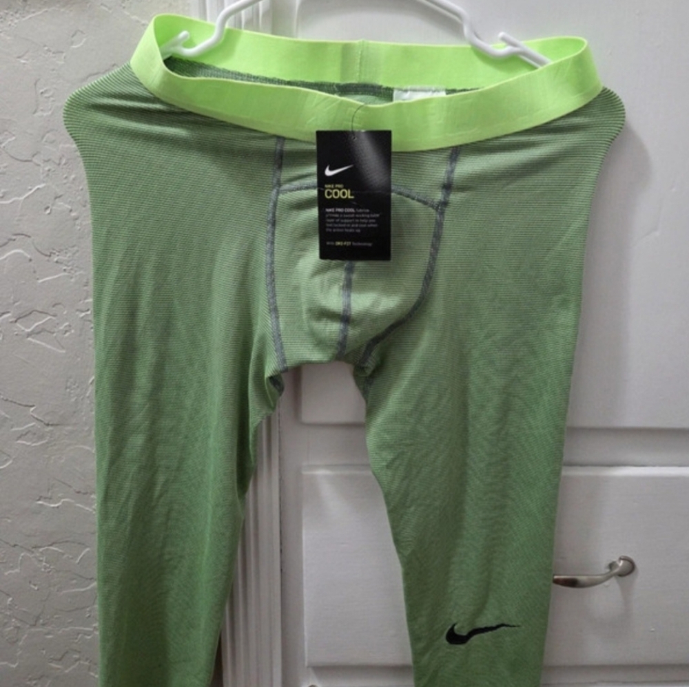 Nike Green Training Base Layer with Black Branding